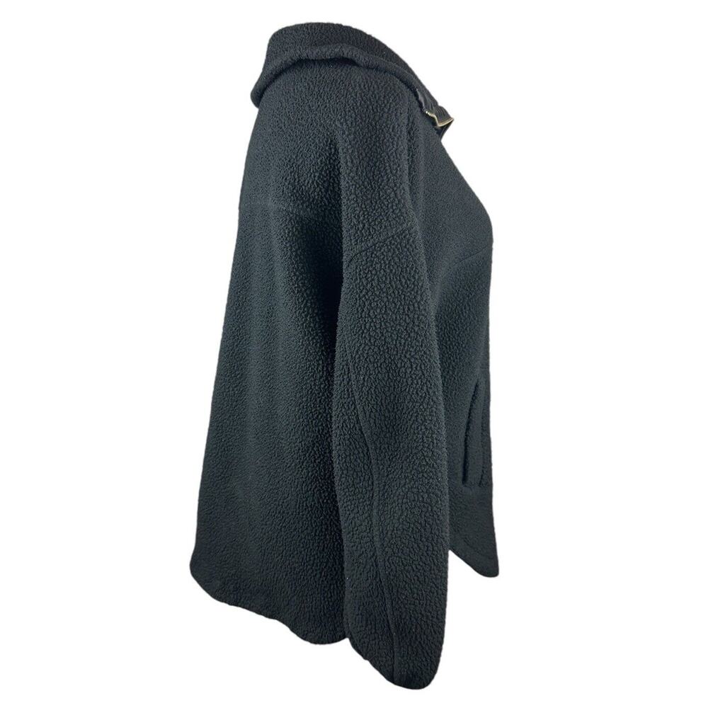 Varley Donley Fleece Jacket Black Oversized Full Zip High Neck Womens Size Large - Picture 10 of 16